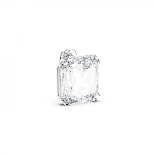 Mesmera clip earring Single, Square cut crystal