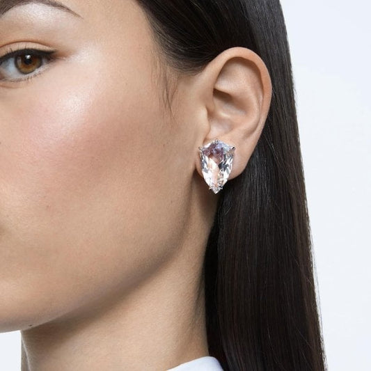Mesmera clip earring Single, Trilliant cut crystal