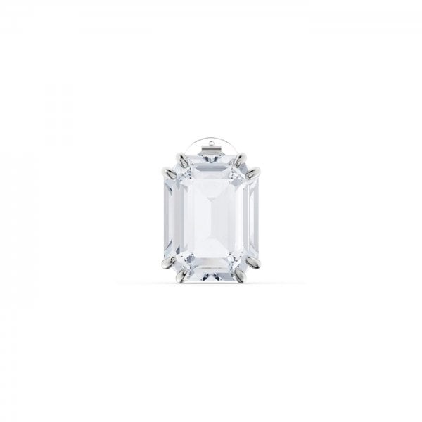 Mesmera clip earring Single, Octagon cut crystal