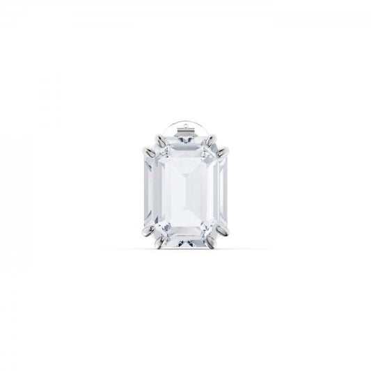 Mesmera clip earring Single, Octagon cut crystal