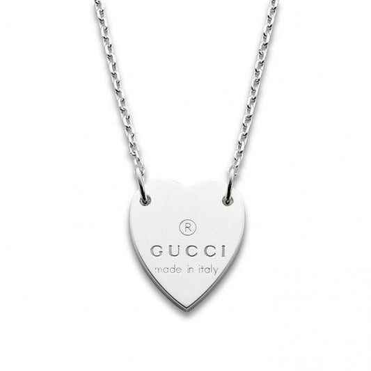 Trademark necklace with heart pendant - 48cm