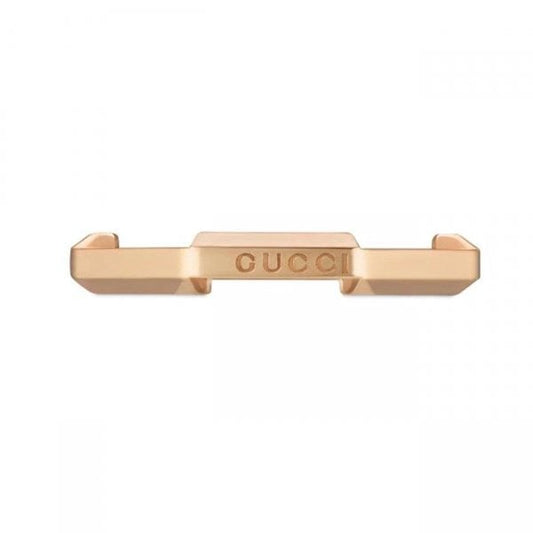 18k Rose Gold GUCCI Link to Love Mirrored Ring