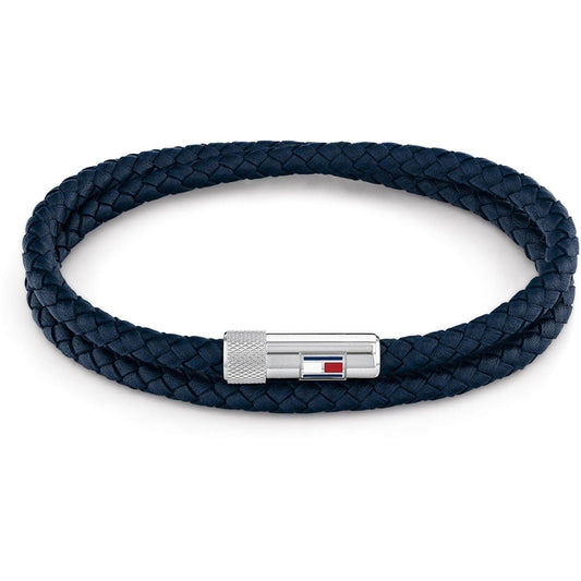 Gents Casual Double Wrap Leather Bracelet