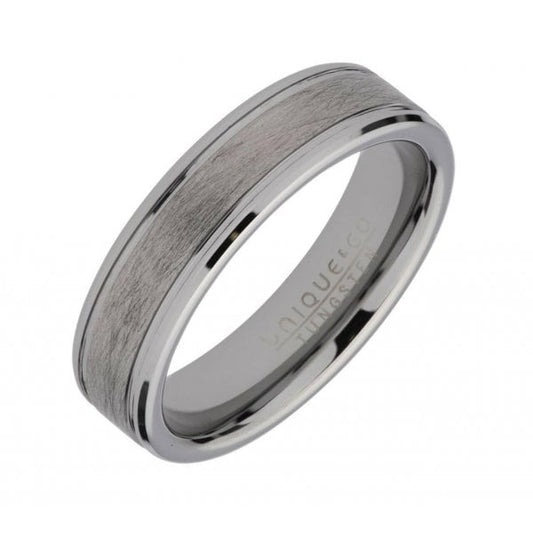 Gents Tungsten Carbide Ring 6mm - Size 60