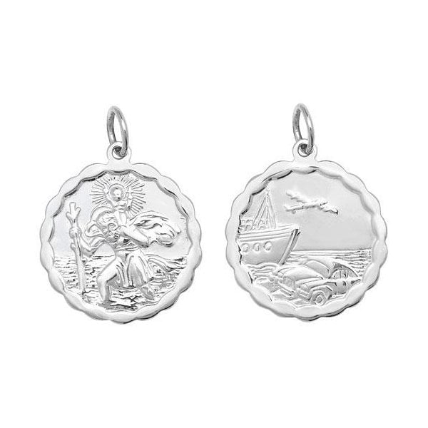 Silver St Christopher Pendant