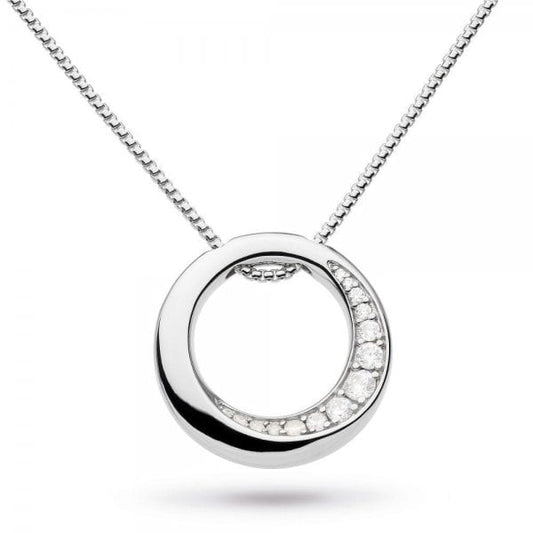 Bevel Cirque Cubic Zirconia Reversible 18" Necklace