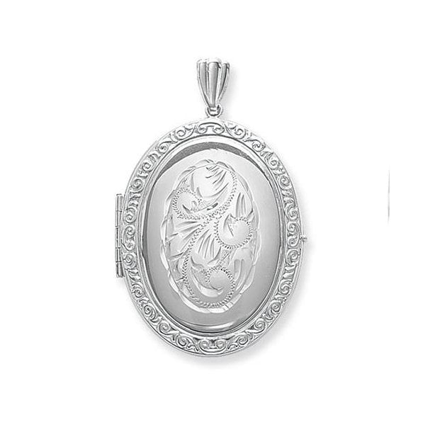 Silver Oval Family Locket