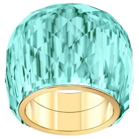 Nirvana ring Blue, Gold-tone PVD SIZE 60