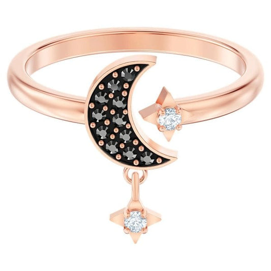 Swarovski Symbolic open ring Moon and star SIZE 50