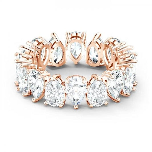 Vittore ring Pear cut crystals Size 60