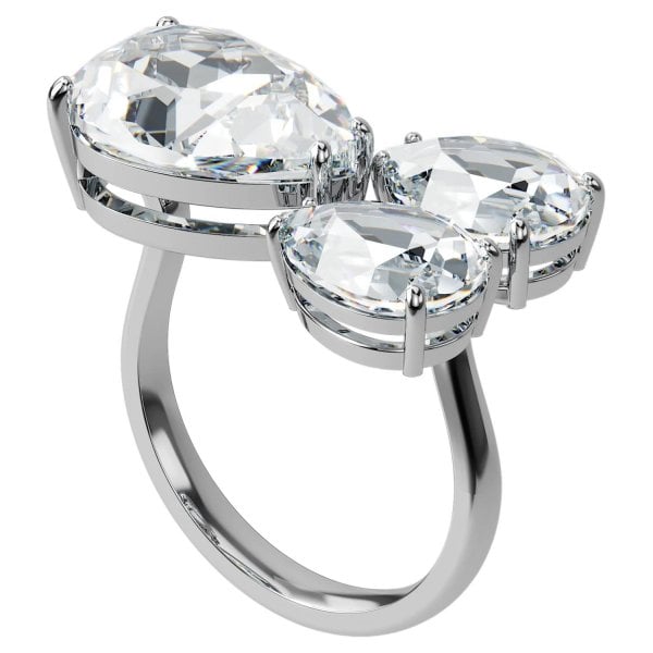Millenia cocktail ring Pear cut crystals SIZE 55