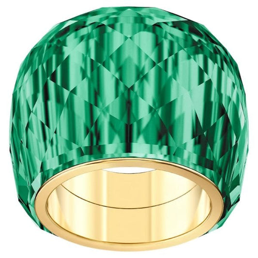 Nirvana ring Green, Gold-tone PVD Size 55