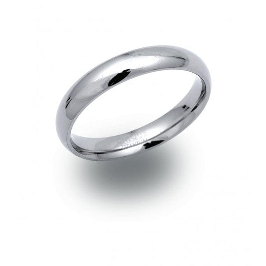 Titanium Ring 4mm Polished - SIZE 60