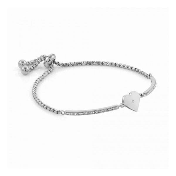 Milleluci Stainless Steel Heart Bangle