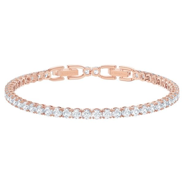 Tennis Deluxe bracelet Rose-gold tone plated
