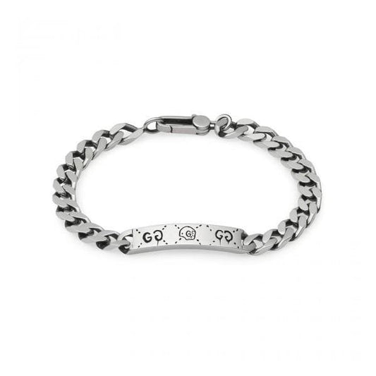 Ghost Sterling Silver Bar Bracelet 20cm