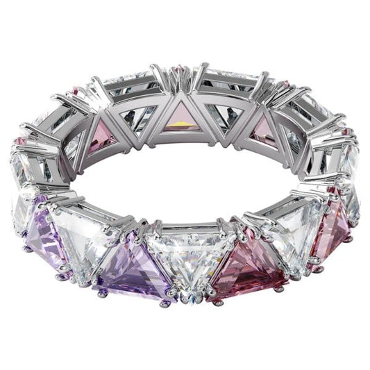 Millenia cocktail ring Triangle cut crystals S52