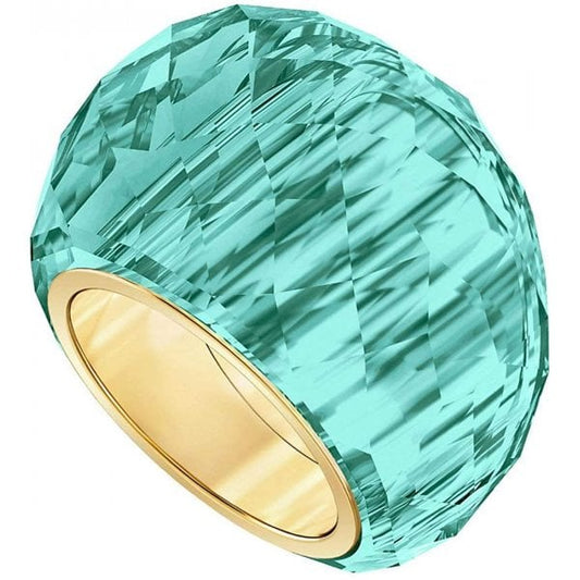 Nirvana ring Blue, Gold-tone PVD Size 58