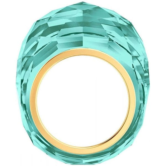 Nirvana ring Blue, Gold-tone PVD Size 58