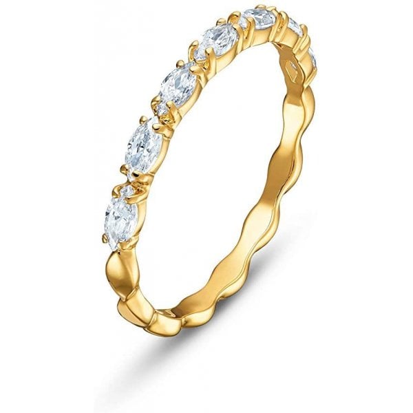 Vittore Marquise ring White, Gold-tone plated S60