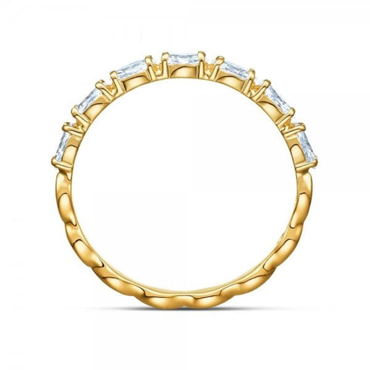 Vittore Marquise ring White, Gold-tone plated S60