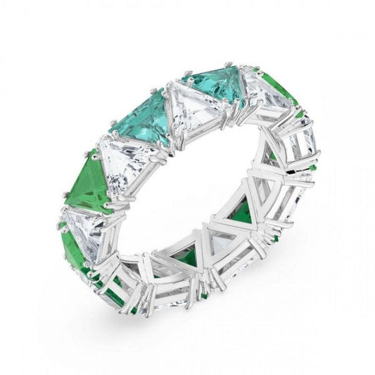 Millenia cocktail ring Triangle cut crystals S55