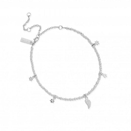 Sterling Silver Mini Cute Divinity Within Anklet