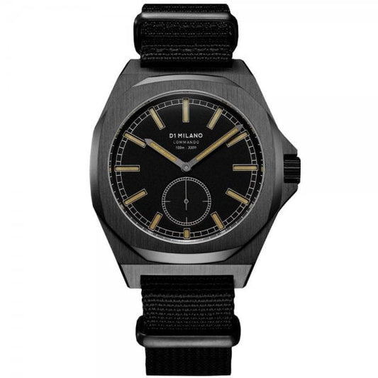 Force Commando Black Gents 38 MM Watch