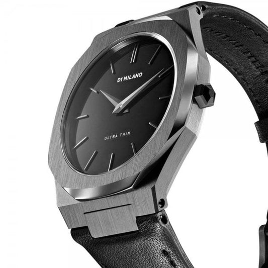 GUN METAL ULTRA THIN LEATHER 40 MM