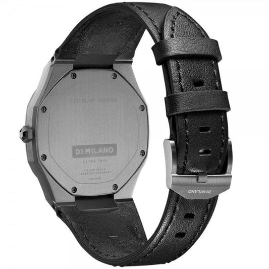 GUN METAL ULTRA THIN LEATHER 40 MM