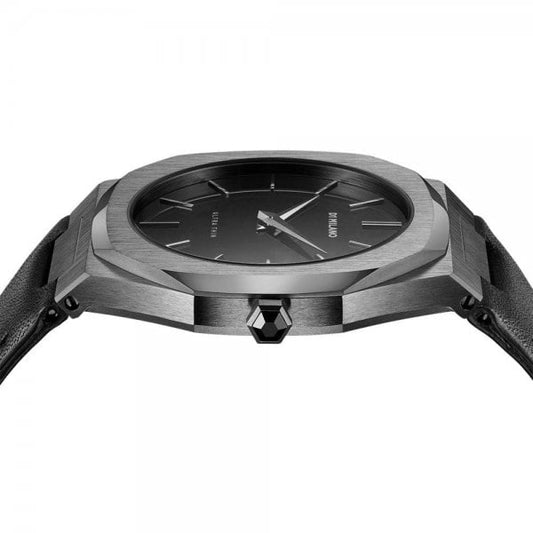 GUN METAL ULTRA THIN LEATHER 40 MM