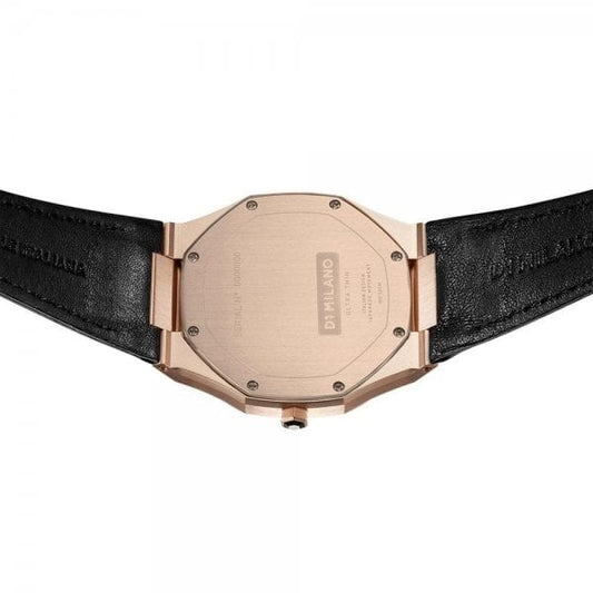 ROSE GOLD ULTRA THIN LEATHER 40 MM