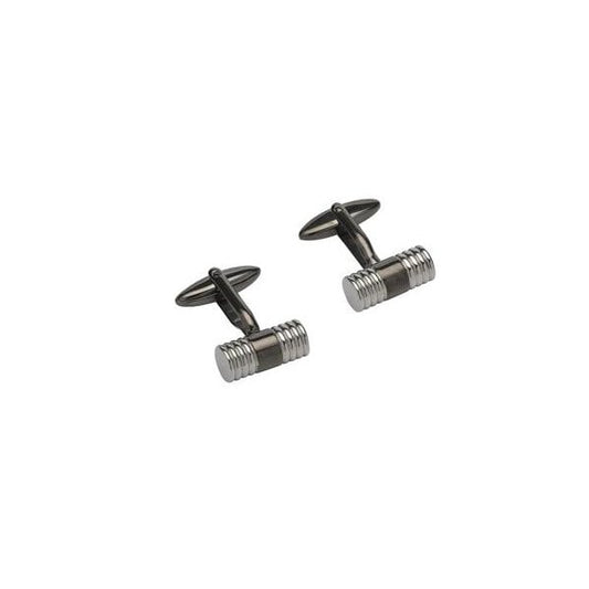 Steel Cufflinks with Gunmetal