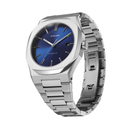 EX-DISPLAY AUTOMATIC THIN BRACELET SILVER/BLUE