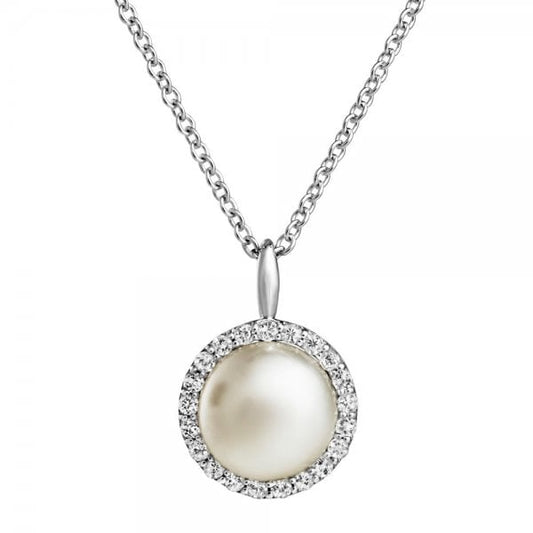 SILVER AND PEARL AMBERLEY PENDANT