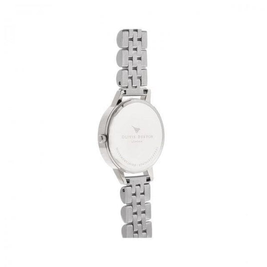 Mother Of Pearl White Bracelet, Silver Watch