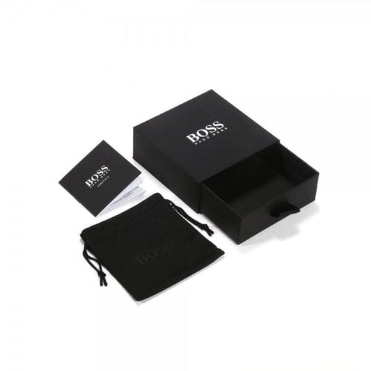 Men's Black Ion Two-Tone Plated ID Bracelet