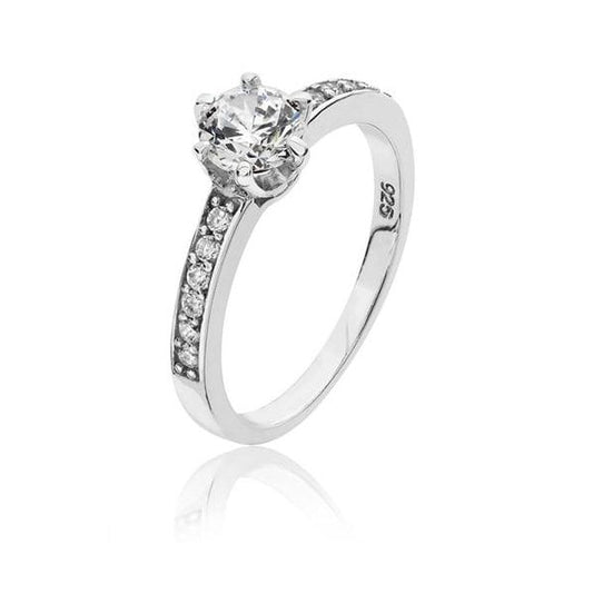 SHLDR SET CZ RING