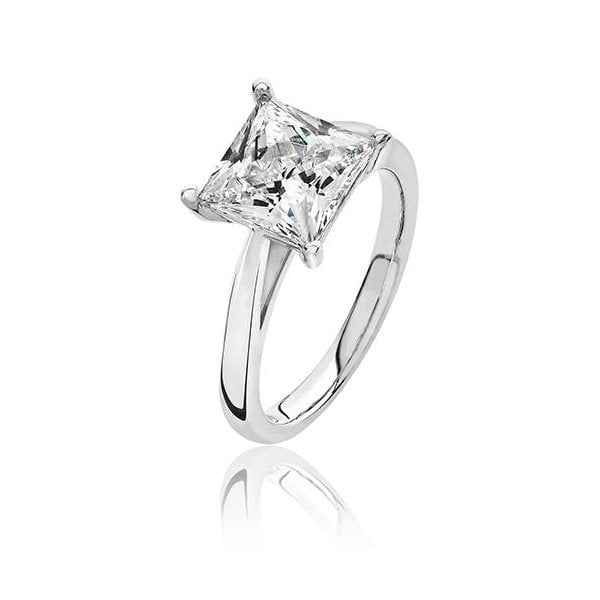 CLAW SET 8MM SQR CZ RING