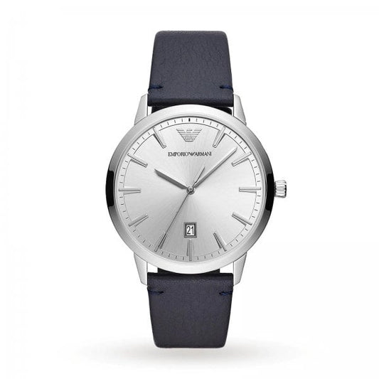 Men's Black Leather Watch
