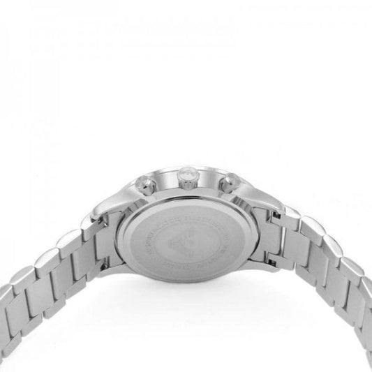 Men's Black & Silver Chronograph Watch