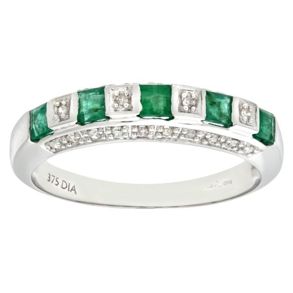 Diamond 0.10ct, Emerald Ring