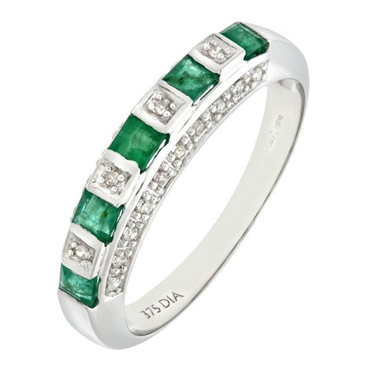 Diamond 0.10ct, Emerald Ring