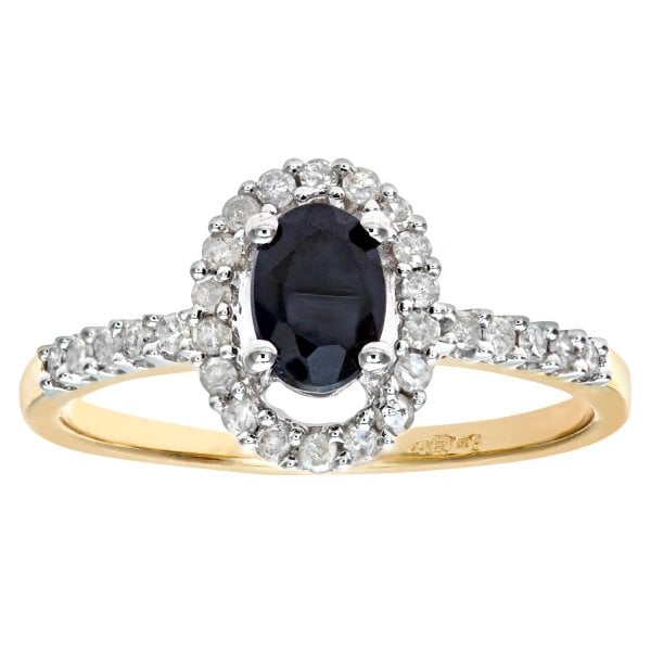 Yellow Gold, Diamond and Stone Ring