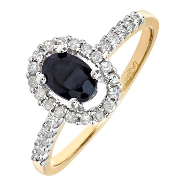 Yellow Gold, Diamond and Stone Ring