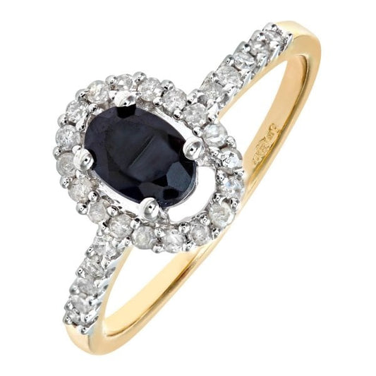 Yellow Gold, Diamond and Stone Ring