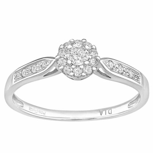 Diamond 0.25ct - White Gold and Diamond Ring