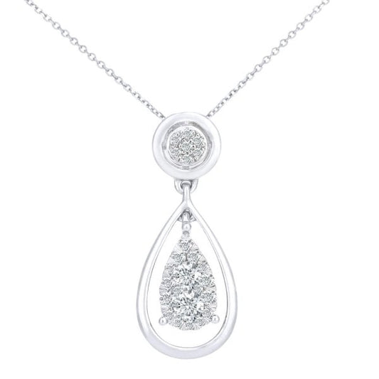 0.25k Diamond & White Gold Pendant