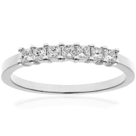 0.33ct Diamond, 18K White Gold Ring Size O