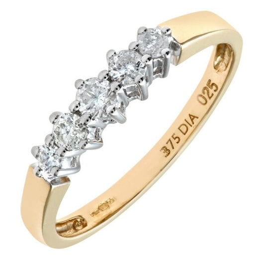 0.25ct Diamond, Yellow Gold Ring